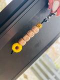 Sunflower custom keychain (add name in special instructions)