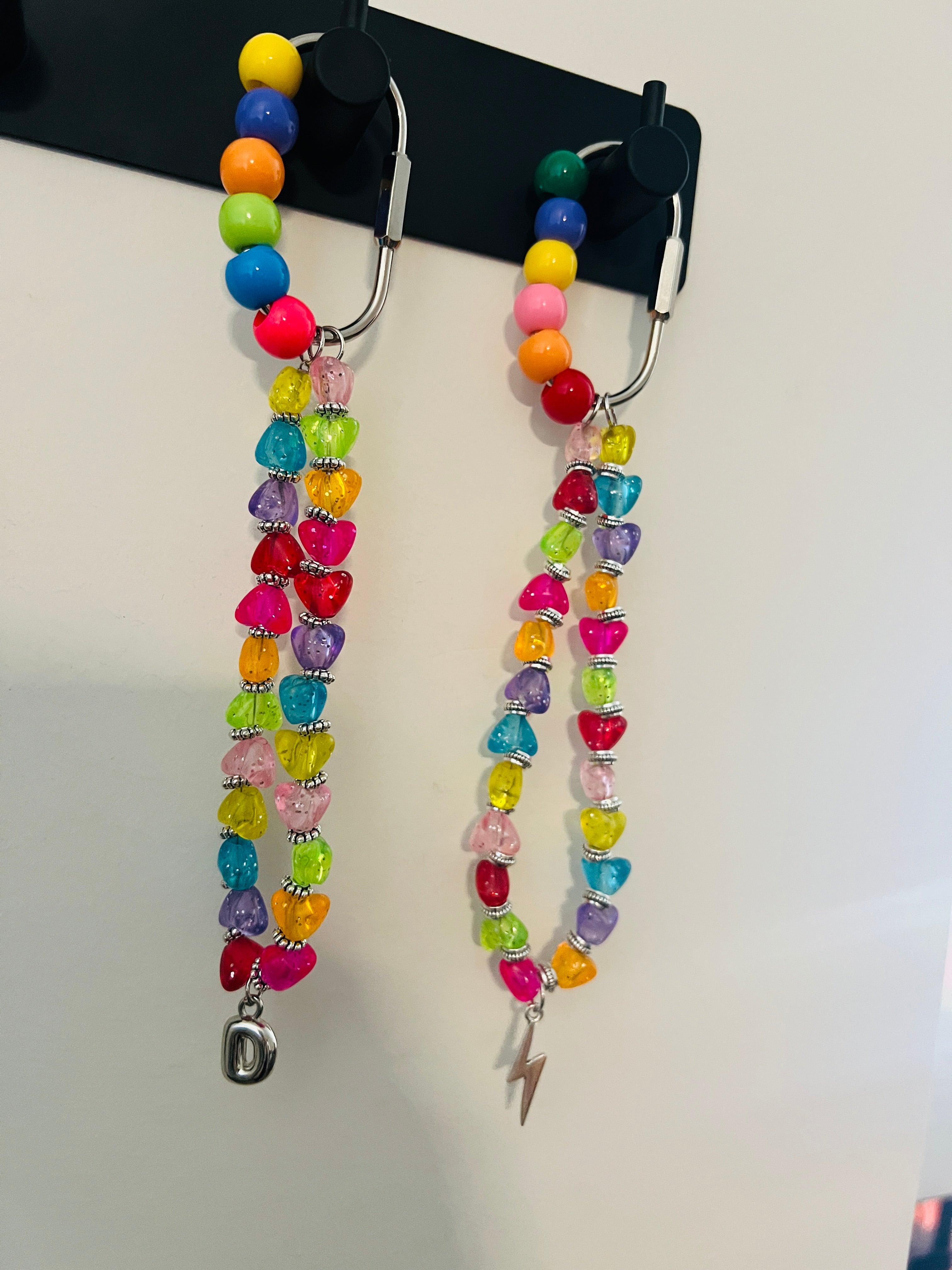 *NEW* bag charm colorful hearts