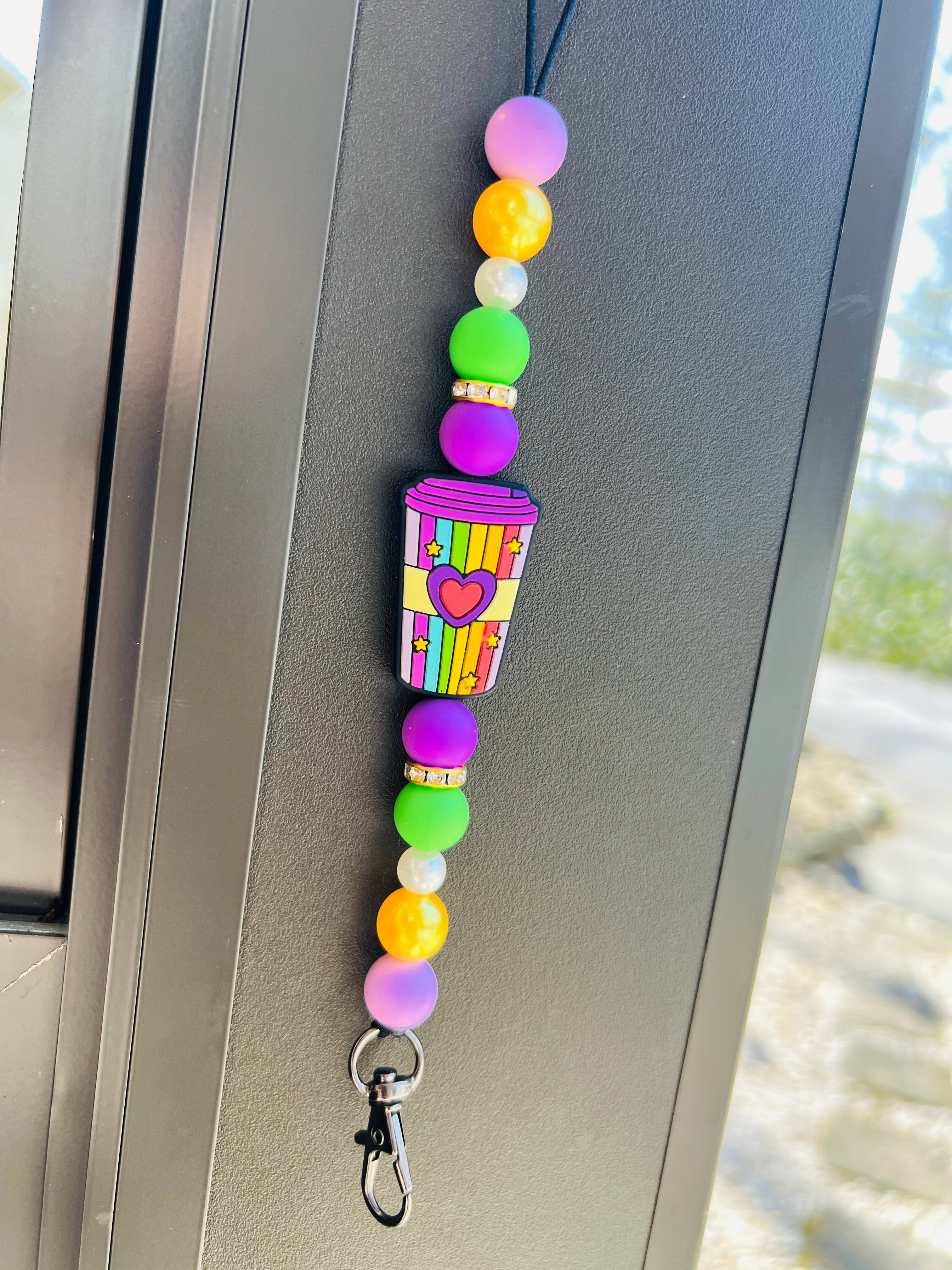 colorful coffee car hanger