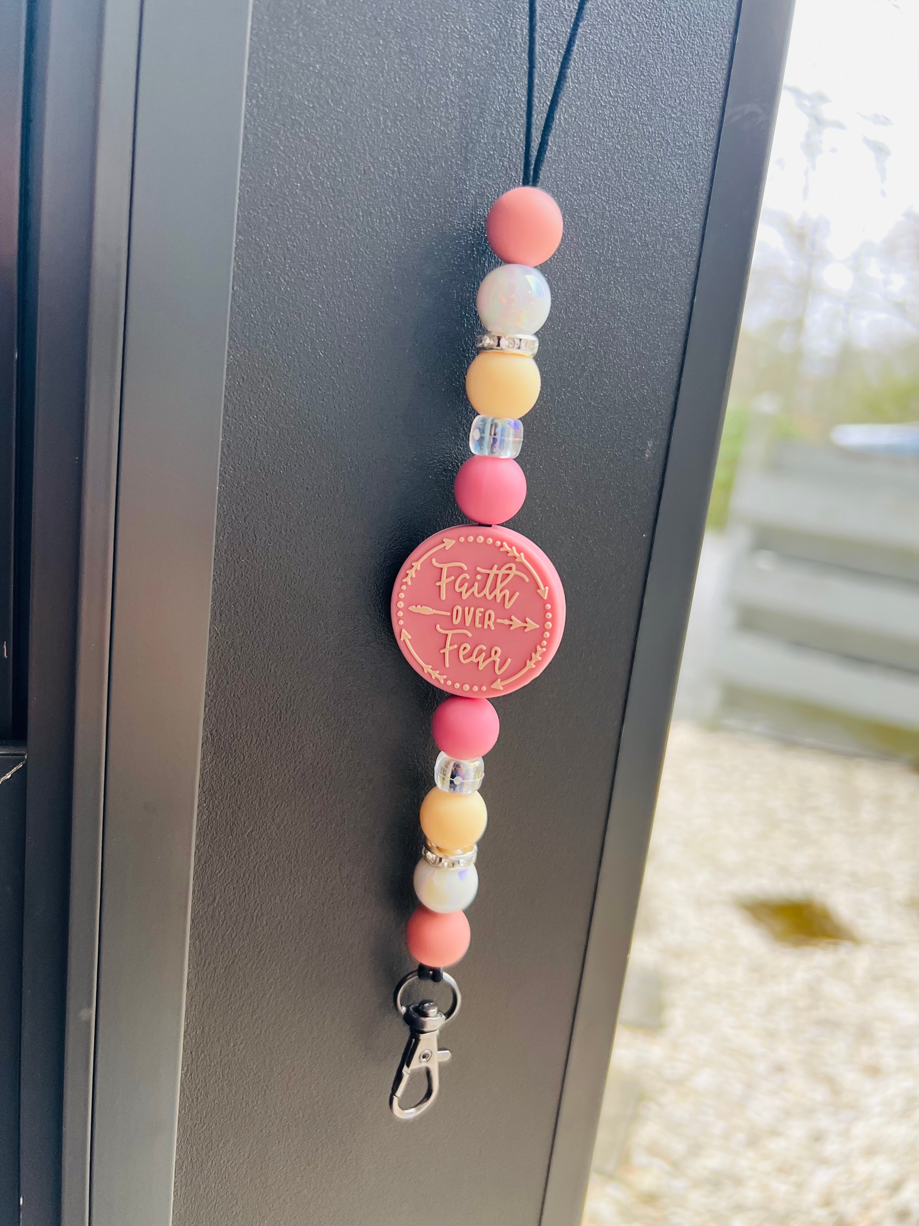 Faith over fear car hanger