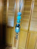 Western teal car hanger